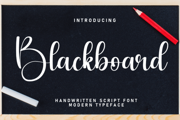 Blackboard: A Script Font with Sophisticated Style