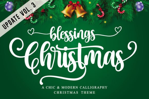 Christmas Blessings: A Festive Script for Your Holiday Designs