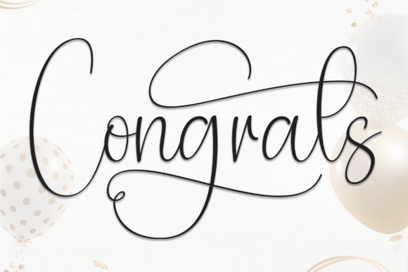 Congrats: Crafting Elegance with a Timeless Script Font