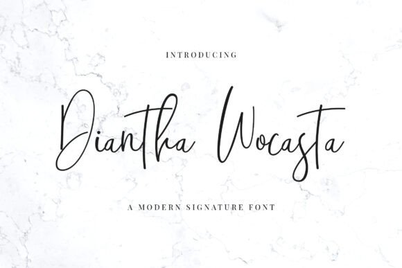 Diantha Wocasta: The Handwritten Font with a Personal Touch