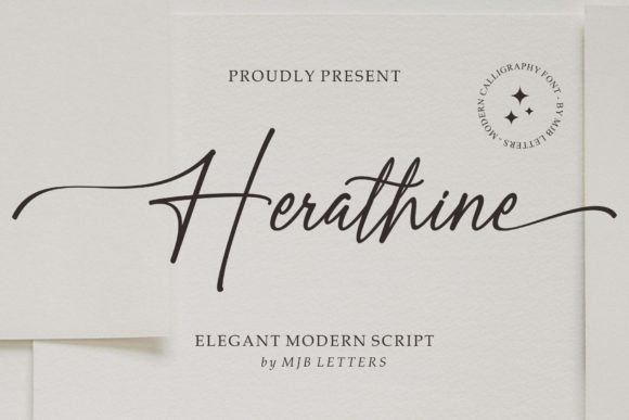 Herathine: A Modern Script Font for Elegant Designs