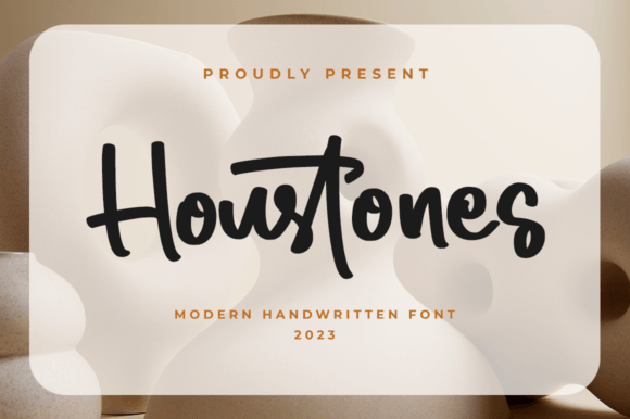Houstones: Crafting Visual Stories with a Modern Script Font