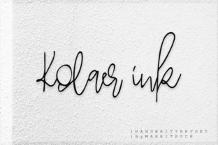 Kolaer Ink: A Handwritten Script Font for Elegant Design
