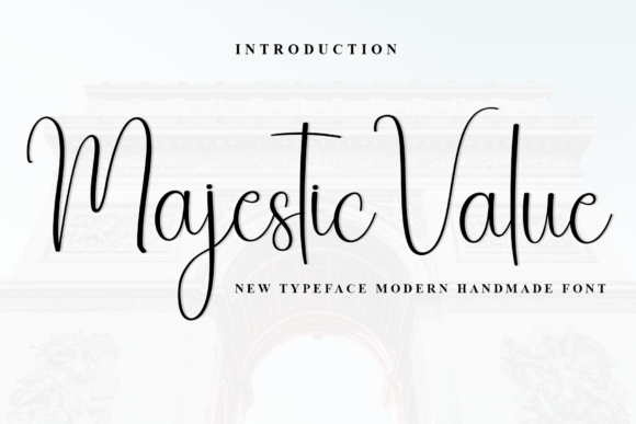 Majestic Value: The Elegant Script Font for Modern Designers