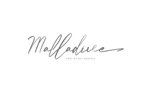 Malladive: A Script Handwritten Font for Sophisticated Projects
