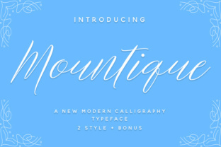 Mountique: A Modern Calligraphy Typeface for Elegant Branding