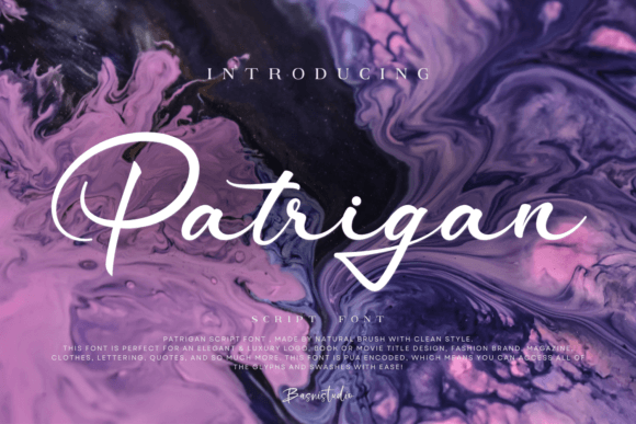 Patrigan: The Elegant Script Font for Luxury Branding