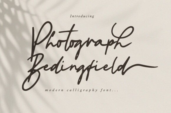 Photograph Bedingfield: A Modern Calligraphy Typeface