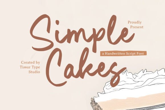 Simple Cakes: A Handwritten Font That Feels Like a Warm Hug