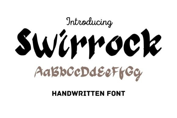 Swirrock: The Handwritten Font with Bold, Modern Energy