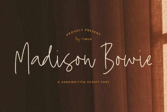 Why Madison Bowie is the Script Font Your Brand Needs